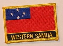 Aufnäher Westsamoa Schrift unten