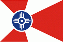 Flagge Fahne Wichita City (Kansas) Premiumqualität
