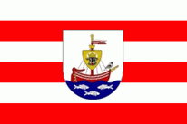 Flagge Fahne Wismar mit Wappen 90x150 cm