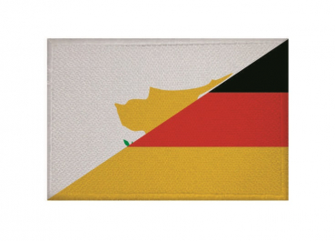 Aufnäher Patch Freundschaft Zypeern-Deutschland Aufbügler Fahne Flagge