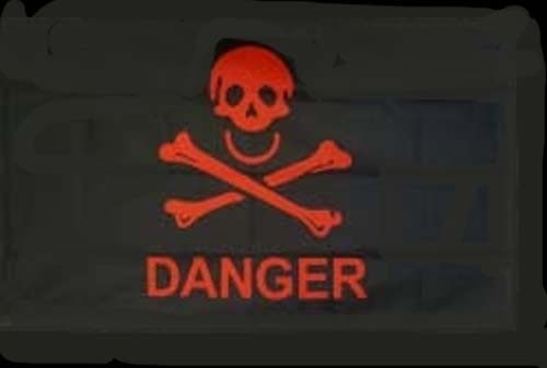 Flaggenparadies - Flagge Fahne Pirat - Danger Flagge 90x150 cm