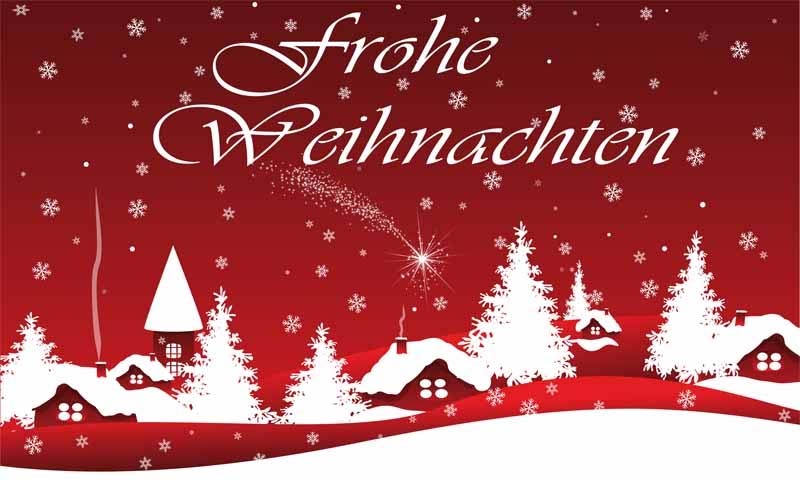 Fahne Flagge Frohe Weihnachten rot 60 x 90 cm 