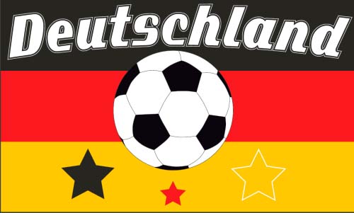 2-150 x 250 cm Fahnen Flagge Deutschland Sport Fußball Lorbeerkranz 4 Sterne 