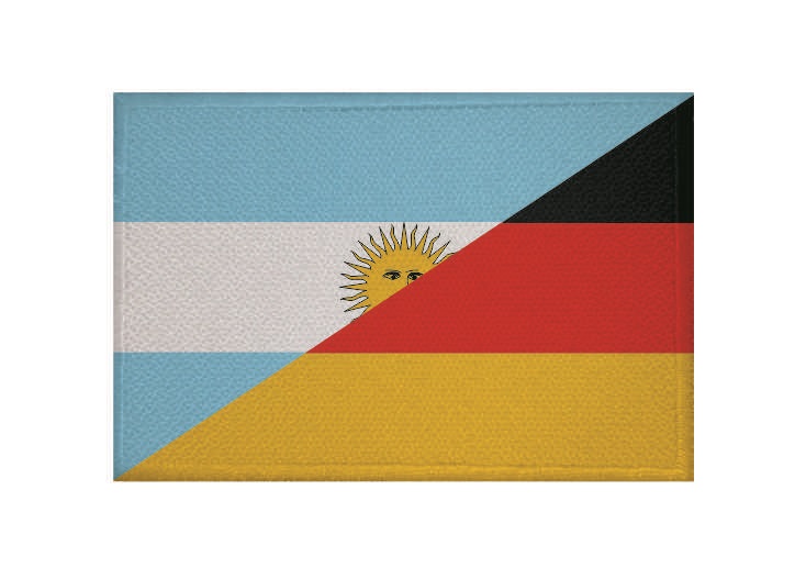 Aufnäher Argentinien Schrift Patch Flagge Fahne