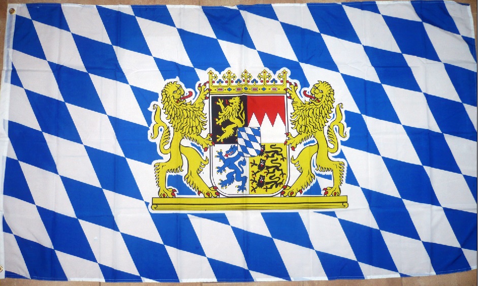 Deutschland Bayern mit Löwe Hissflagge bayerische Fahnen Flaggen 60x90cm