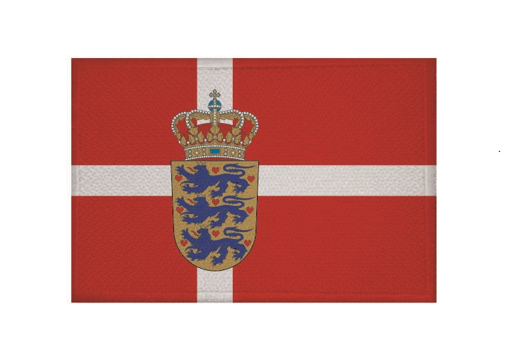 Wappen Aufnäher Dänemark Patch Flagge Fahne 