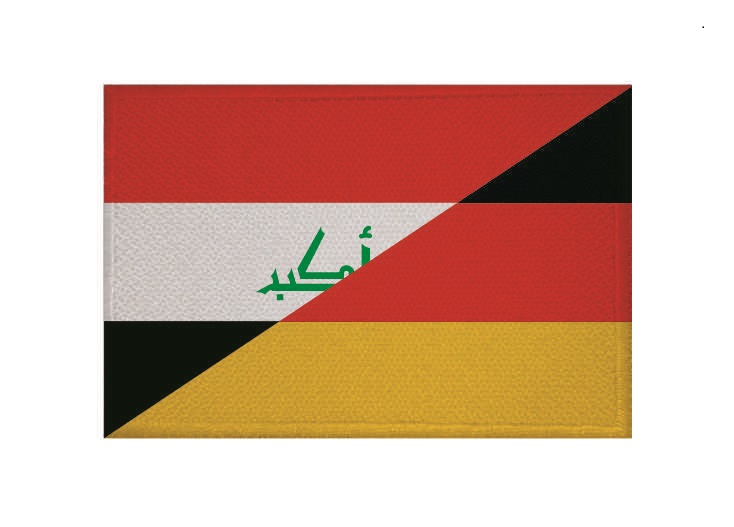 Aufnäher Patch Freundschaft Irak-Deutschland Aufbügler Fahne Flagge