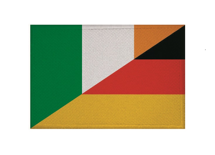 Aufnäher Irland Fahne Flagge Aufbügler Patch 8 x 5 cm 