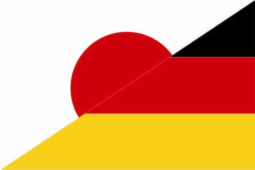 Tischflagge Japan-Deutschland Tischfahne Fahne Flagge 10 x 15 cm 