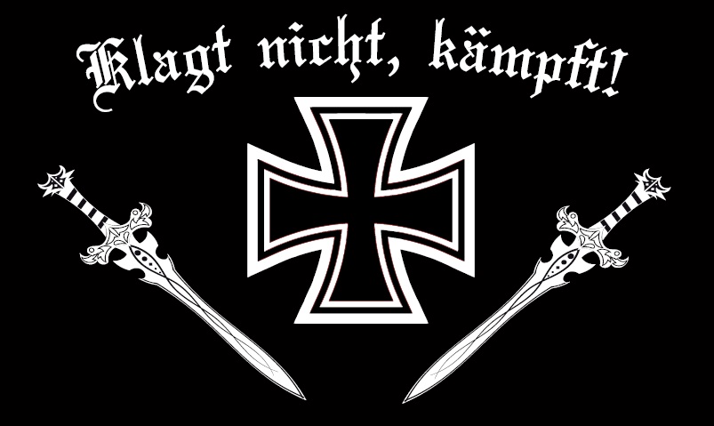 90 x 150 cm Fahne Flagge Deutsches Reich KLAGT NICHT KÄMPFT Neu 