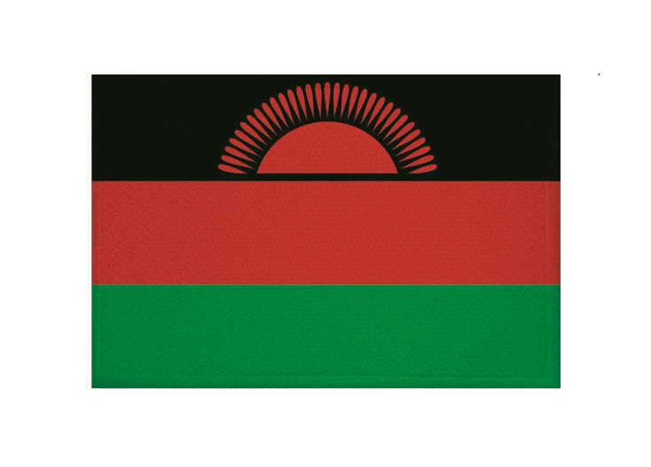 AUFNÄHER Patch FLAGGEN flagge Malawi   flag Fahne  7x4.5cm