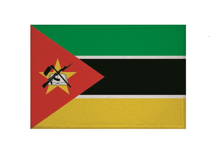 Wappen Aufnäher Patch Mosambik Flagge Fahne FLAGGENMAE®