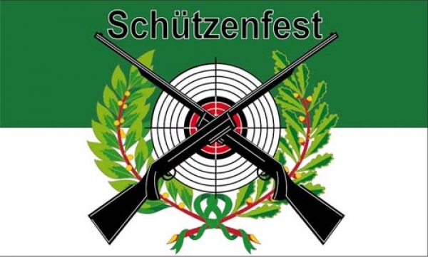 Flagge Fahne Schützenfest mit Scheibe Flagge 90x150 cm