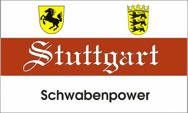 Flagge Fahne Stuttgart Schwabenpower 2 90x150 cm