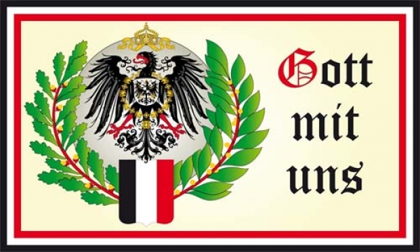 Flagge- Fahne-DR- Gott mit uns 2 Adler Wappen  90x150 cm