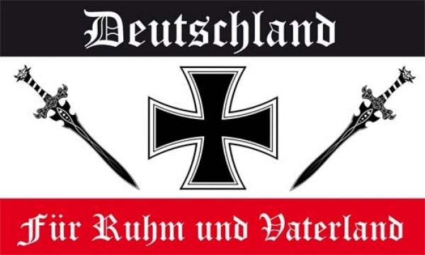 Fahne Flagge Deutschland Ruhm und Vaterland 90 x 150 cm 