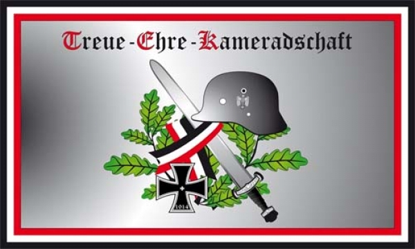 Flagge- Fahne- DR-Treue,Ehre, Kameradschaft Flagge 90x150 cm