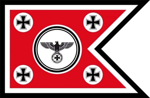 Flagge Fahne DR- Schwalbenschwanz Eisernes Kreuz Mitte Reichsader 90x150 cm