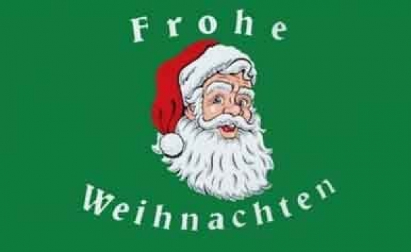 Flagge Fahne Weihnachten-Frohe Weihnachten weiße Schrift (deutsch) 90x150 cm