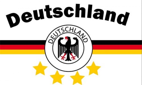 Flagge Fahne Fanflagge Deutschland 17 weiß 4 Sterne