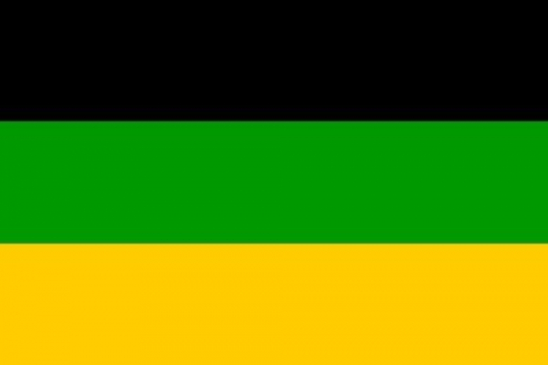 Tischflagge ANC (African National Congress) mit Ständer Tischfahne Miniflagge