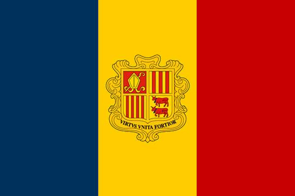 Flagge Fahne Andorra 90x60 cm