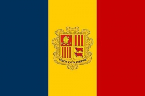 Flagge Fahne Andorra Wappen 90x60 cm *P