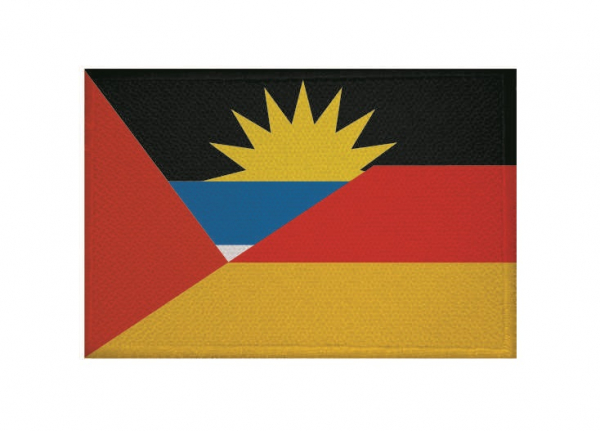 Aufnäher Patch Freundschaft Antigua-Deutschland Aufbügler Fahne Flagge