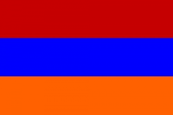 Tischflagge Armenien 10x15cm mit Ständer Tischfahne Miniflagge