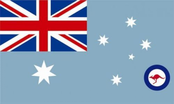 Tischflagge Australien Airforce 10x15cm mit Ständer Tischfahne Miniflagge