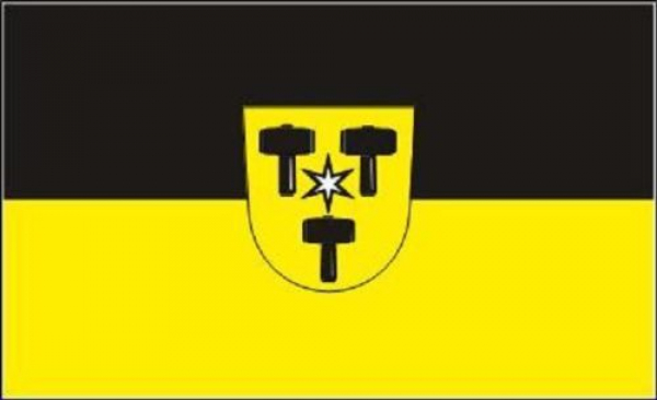 Tischflagge Babenhausen Schwaben 10x15cm mit Ständer Tischfahne Miniflagge