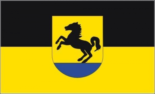 Tischflagge Bad Rappenau 10x15cm mit Ständer Tischfahne Miniflagge