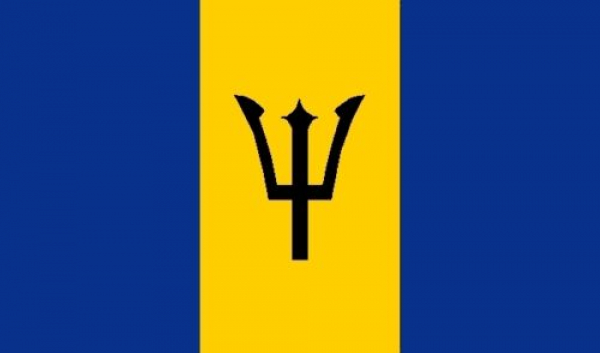 Tischflagge Barbados 10x15cm mit Ständer Tischfahne Miniflagge