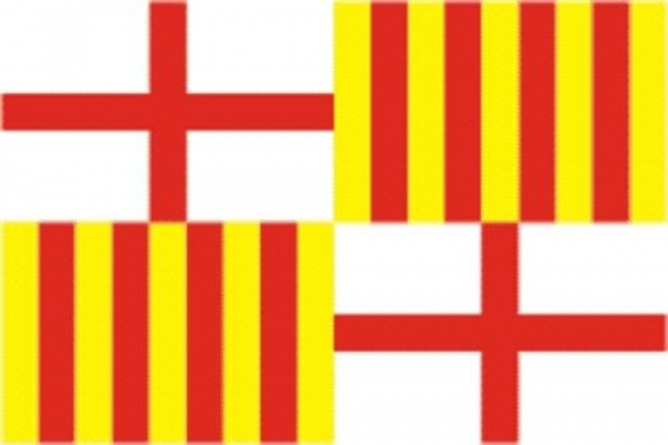 Flagge Fahne Barcelona Stadt 90x60 cm *P