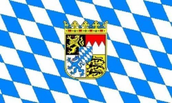 Flagge Fahne Bayern Wappen 30x45 cm Stockflagge Hohlsaum