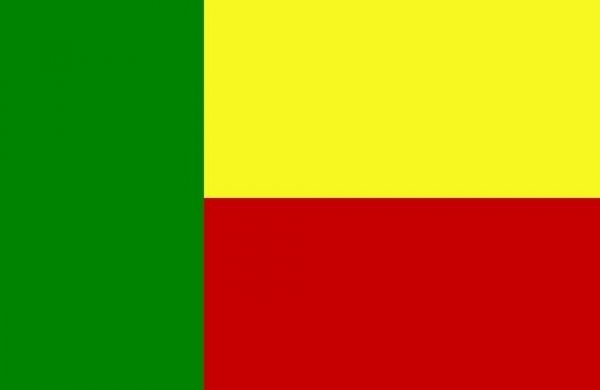 Tischflagge Benin 10x15cm mit Ständer Tischfahne Miniflagge