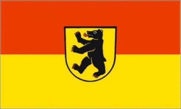 Tischflagge Bernau im Schwarzwald 10x15cm mit Ständer Tischfahne Miniflagge