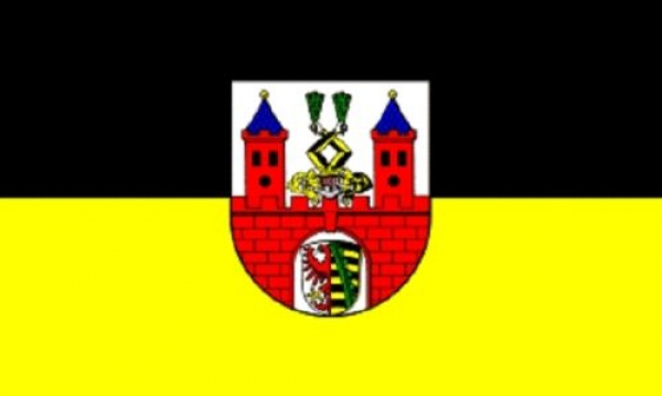 Flagge Fahne Bernburg 30x45 cm Stockflagge Hohlsaum