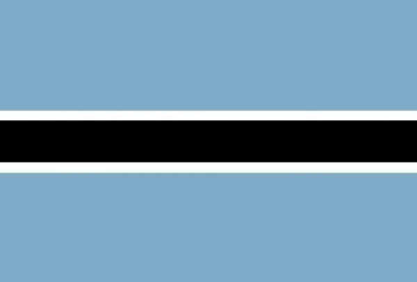 Tischflagge Botswana 10x15cm mit Ständer Tischfahne Miniflagge