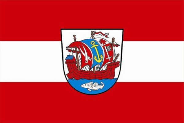 Flagge Fahne Bremerhaven 30x45 cm Stockflagge Hohlsaum