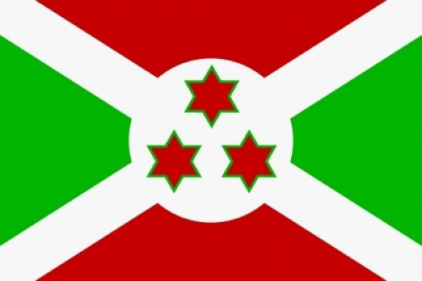 Tischflagge Burundi 10x15cm mit Ständer Tischfahne Miniflagge