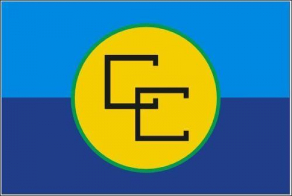 Tischflagge Caricom 10x15cm mit Ständer Tischfahne Miniflagge