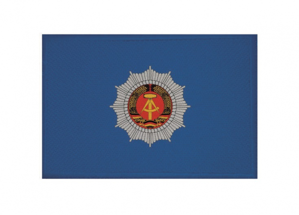 Aufnäher Patch DDR Volkspolizei Emblem blau  Aufbügler Fahne Flagge