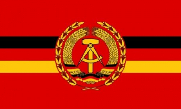 Flagge Fahne DDR Volksmarine Rot 30x45 cm Stockflagge Hohlsaum