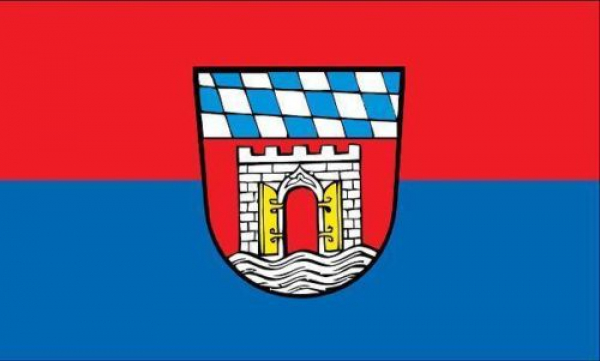 Tischflagge Deggendorf 10x15cm mit Ständer Tischfahne Miniflagge