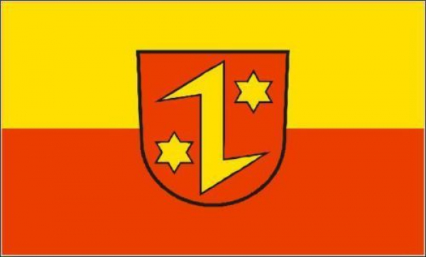 Tischflagge Dettingen Ems 10x15cm mit Ständer Tischfahne Miniflagge