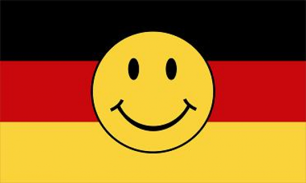 Flagge Fahne Deutschland Smiley Smily 90 x 150 cm