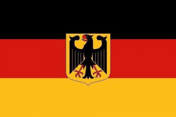 Tischflagge Deutschland Adler 10x15cm mit Ständer Tischfahne Miniflagge