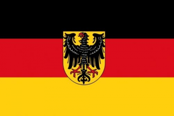 Tischflagge Dienstflagge zu Land Weimarer Republik 10x15cm mit Ständer Tischfahne Miniflagge