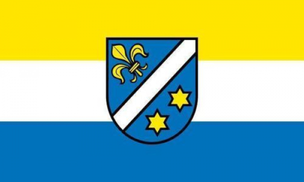 Tischflagge Dillingen Donau 10x15cm mit Ständer Tischfahne Miniflagge